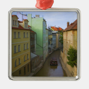 Ornement Métallique Bâtiments historiques avec canal, Prague, Républiq