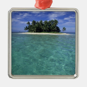 Ornement Métallique Belize, récif de la barrière, île ou cay non nommé