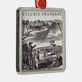 Ornement Métallique Benjamin Franklin entreprend son expérience de (Droite)