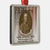 Ornement Métallique Benjamin Franklin - liberté (Droite)