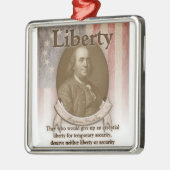 Ornement Métallique Benjamin Franklin - liberté (Gauche)