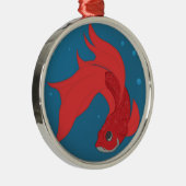 Ornement Métallique Beta Fish (Droite)