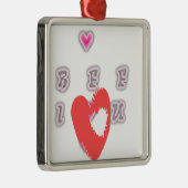 Ornement Métallique BFF. Best Friends Forever : I Love You Art Print (Droite)