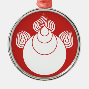 Ornement Métallique Bijou avec des flammes