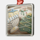 Ornement Métallique Biscuits de Noël et de Hanoukka de plat, (Gauche)