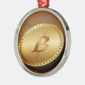 Ornement Métallique Bitcoin 2 (Gauche)
