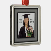 Ornement Métallique Black Ajouter votre photo (Droite)