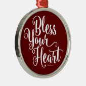 Ornement métallique 'Bless Your Heart' (Droite)