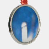 Ornement Métallique Bleu Blanc Lumière (Droite)