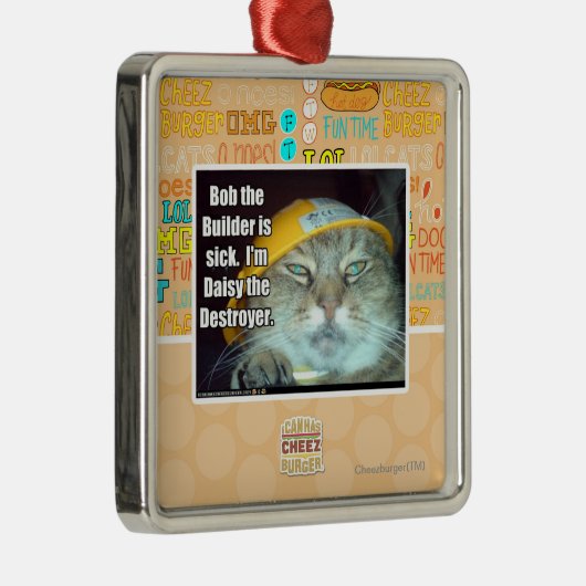 Ornement Métallique Bob le constructeur est malade (Droite)