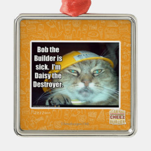 Ornement Métallique Bob le constructeur est malade