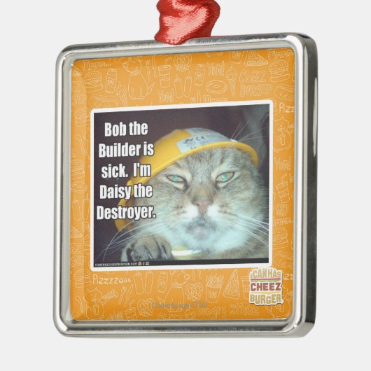 Ornement Métallique Bob le constructeur est malade (Gauche)