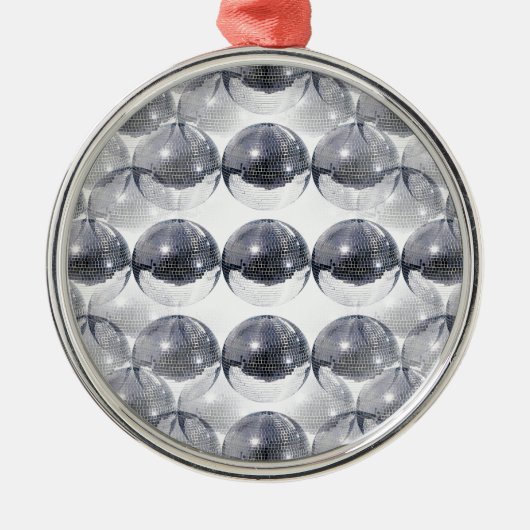 Ornement Métallique boule disco (Devant)