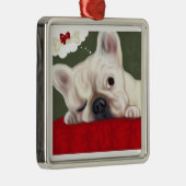 Ornement Métallique Bouledogue français de rêves doux (Droite)
