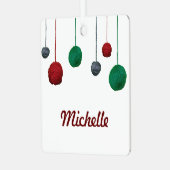 Ornement Métallique Boules de Fer / Nom Vacances artisanales (Avant gauche)