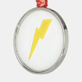 Ornement Métallique Boulon de foudre jaune (Gauche)