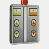 Ornement Métallique Boutons d'ascenseur (Droite)