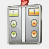 Ornement Métallique Boutons d'ascenseur (Gauche)