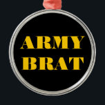 Ornement Métallique Brat de la Force aérienne<br><div class="desc">Brat de la Force aérienne</div>