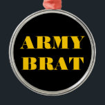 Ornement Métallique Brat de la Force aérienne<br><div class="desc">Brat de la Force aérienne</div>