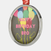 Ornement Métallique Bro Art d'anniversaire heureux (Gauche)