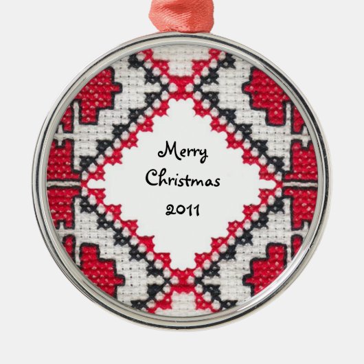 Ornement Métallique Broderie ukrainienne (Devant)