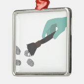 Ornement Métallique Brosse d'empreinte digitale (Gauche)