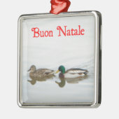 Ornement Métallique Buon Natale - Mallards (Gauche)