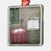 Ornement Métallique Café Sidewalk, Chania, Crète, Grèce (Gauche)