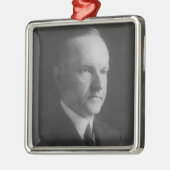 Ornement Métallique Calvin Coolidge 30e Président (Gauche)