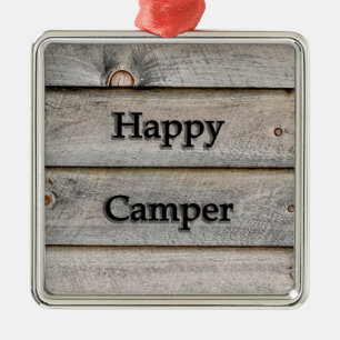 Ornement Métallique Camping heureux