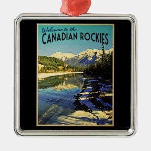 Ornement Métallique Canadien les Rocheuses