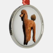 Ornement Métallique caniche rouge (Droite)