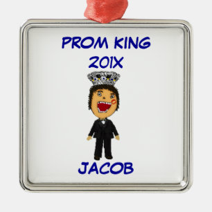 Ornement Métallique Caricature sur mesure du Prom King