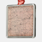 Ornement Métallique Carte du comté de Fillmore, Minnesota (Gauche)