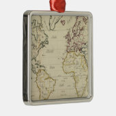 Ornement Métallique Carte du monde (Droite)