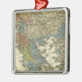 Ornement Métallique Carte ethnographique d'empire de tabouret (Gauche)