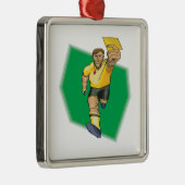 Ornement Métallique Carte jaune (Droite)