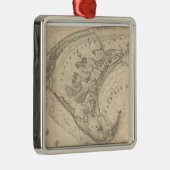 Ornement Métallique Carte vintage de Provincetown (1836) (Droite)