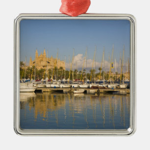 Ornement Métallique Cathédrale et marina, Palma, Mallorca, Espagne