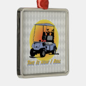 Ornement Métallique C'est comment je roule l'ornement de golf (Droite)