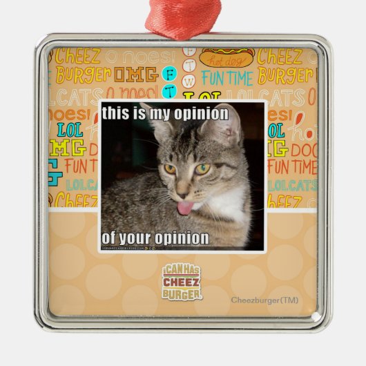 Ornement Métallique c'est mon avis (Devant)