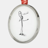 Ornement Métallique Chant de Stickman (Gauche)