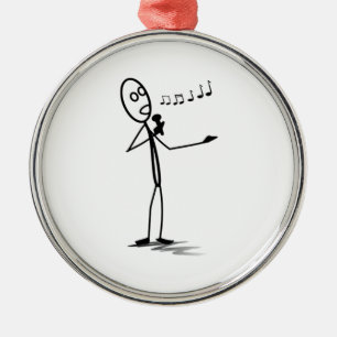 Ornement Métallique Chant de Stickman