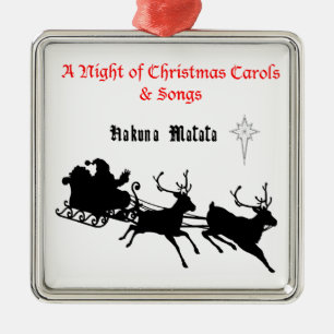 Ornement Métallique Chanter le long de Noël - Carols & Festive Joy