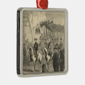 Ornement Métallique Charles XII de la Suède entrant dans Copenhague (Droite)