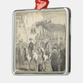 Ornement Métallique Charles XII de la Suède entrant dans Copenhague (Gauche)