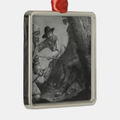 Ornement Métallique Chasse à verrat (Droite)