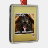 Ornement Métallique Chat de sous-sol (Droite)