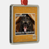 Ornement Métallique Chat de sous-sol (Droite)